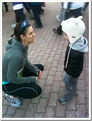 pep talk from coach before 5K run