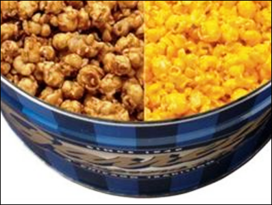 Garrett's popcorn - caramel and cheese